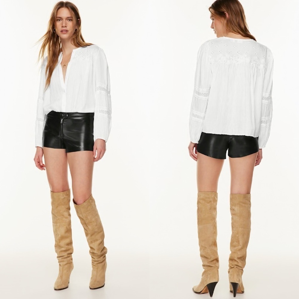 Aritzia Wilfred Rosie Blouse White Size Large
